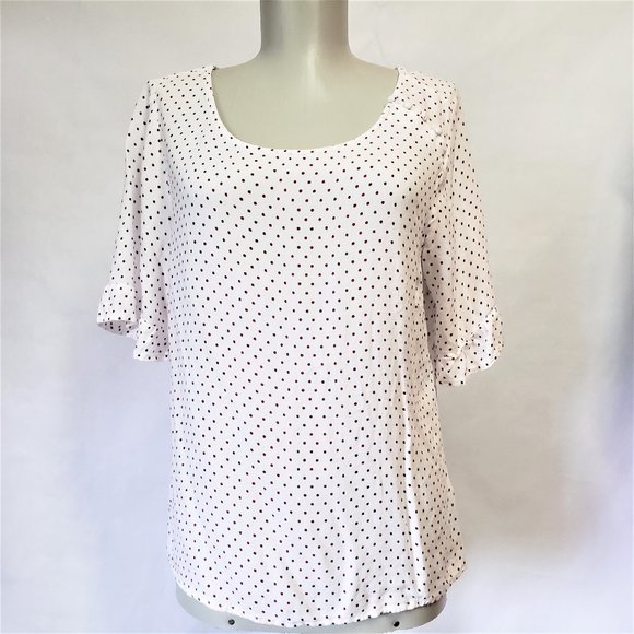 Multiblu Polkadot Tee Blouse L - Picture 1 of 11